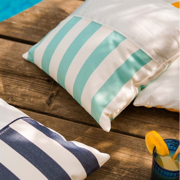 Coussin carré 727 SAILBAGS Dolce Vita Lagon 40x40cm