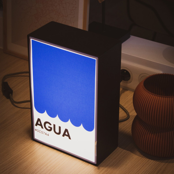 Lampe à poser illustrée MOOD Agua