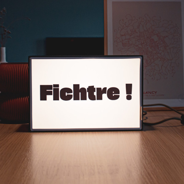 Lampe à poser illustrée MOOD Fichtre!