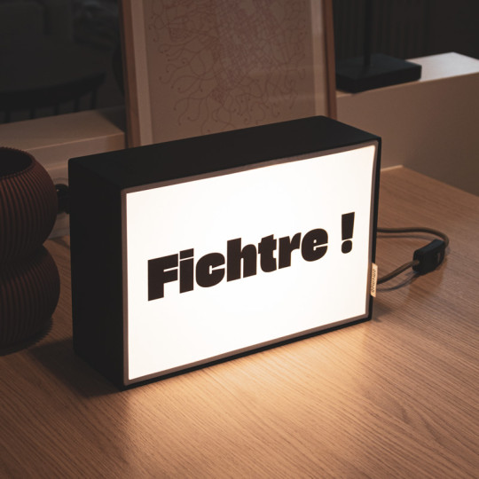 Lampe à poser illustrée MOOD Fichtre!