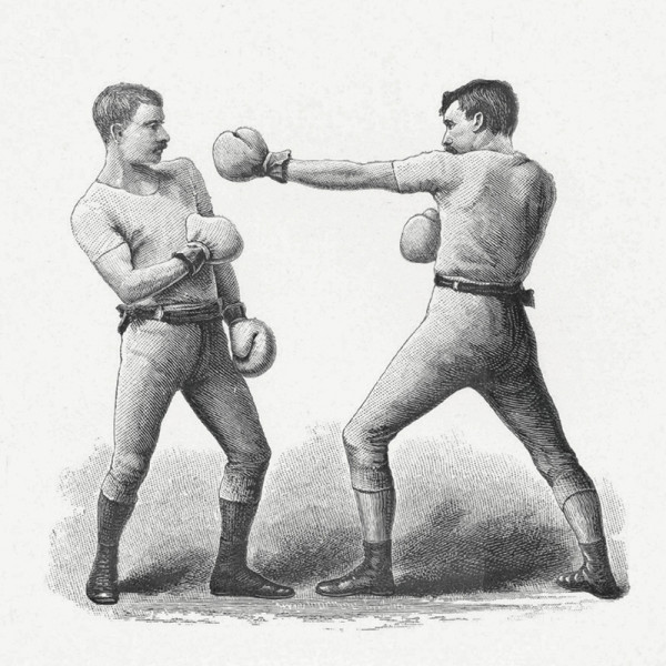 Lampe à poser illustrée MOOD Les Boxeurs