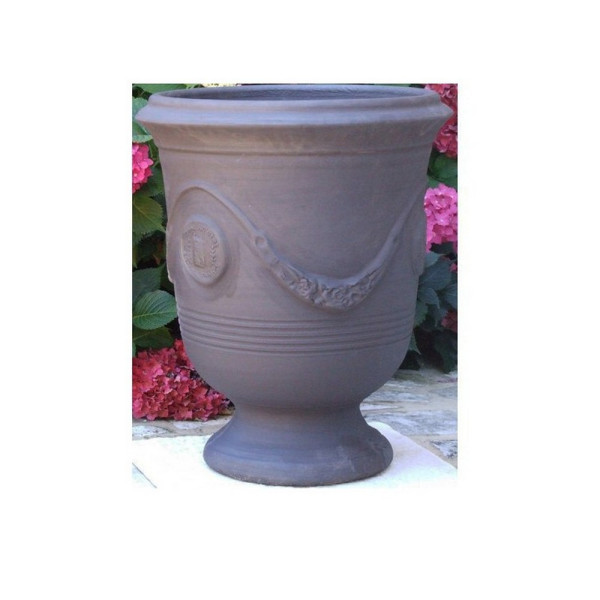 Vase d'Anduze TERRE FIGUIERE Cérusé brun poterie - 4 tailles