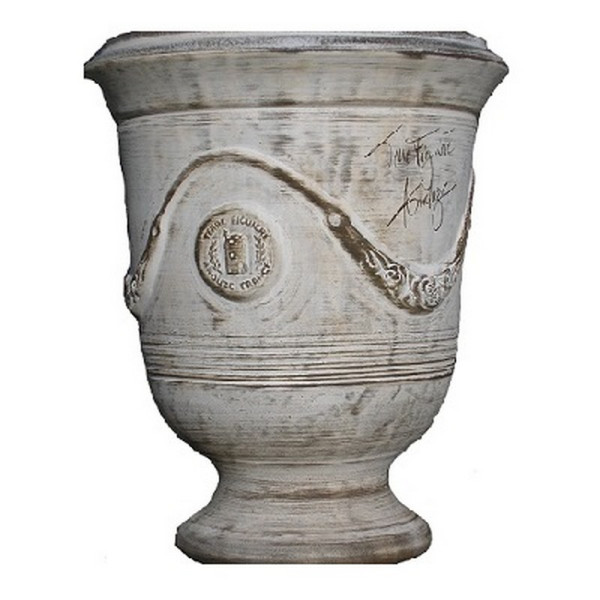 Vase d'Anduze TERRE FIGUIERE Cérusé brun poterie - 4 tailles