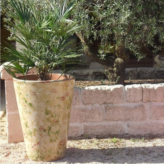 Vase TERRE FIGUIERE Cosmos n°2 patine antica poterie H.85cm