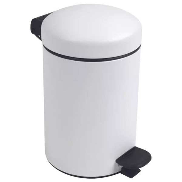 Poubelle salle de bains PROSPER à pédale 3L Bohème bords arrondis - 23 coloris