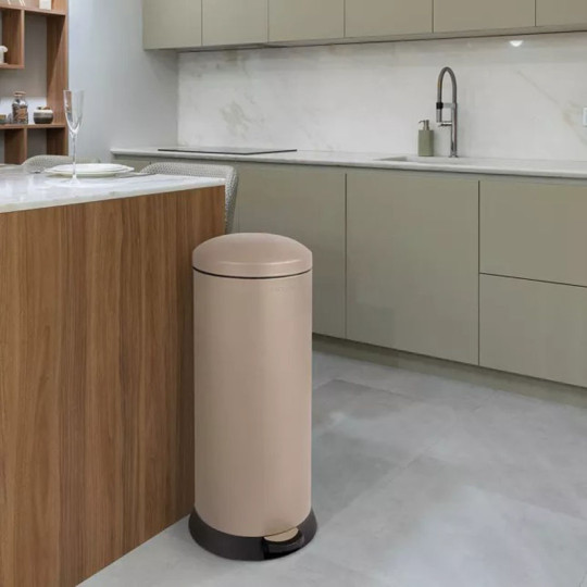 Poubelle de cuisine PROSPER Bohème à pédale 30L bords arrondis - 17 coloris