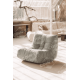 Fauteuil chauffeuse Lounge RALPH M Tissu Cabourg - 21 coloris