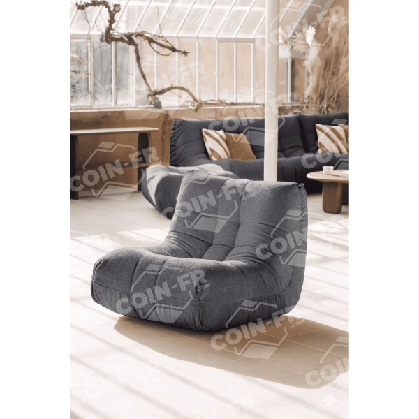 Fauteuil chauffeuse Lounge RALPH M Tissu Impétueuse - 14 coloris