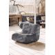 Fauteuil chauffeuse Lounge RALPH M Tissu Impétueuse - 14 coloris