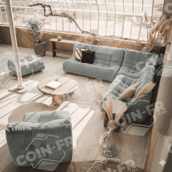 Angle pour canapé Lounge RALPH M Tissu Cabourg - 21 coloris