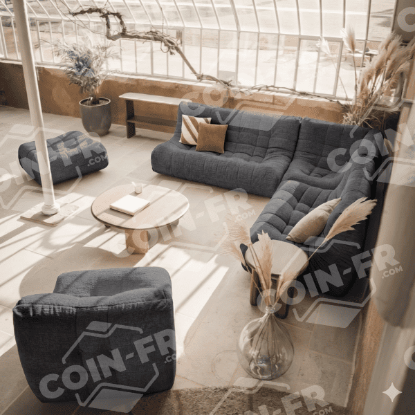 Angle pour canapé Lounge RALPH M Tissu Impétueuse - 14 coloris