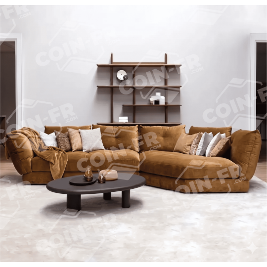 Canapé Sawa 5-6 places 4m RALPH M Batard et Panoramique Tissu Impétueuse - 14 coloris