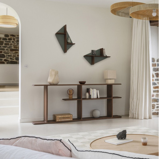 Bibliothèque Téhème Drugeot Manufacture chêne massif - 3 tailles 2 finitions