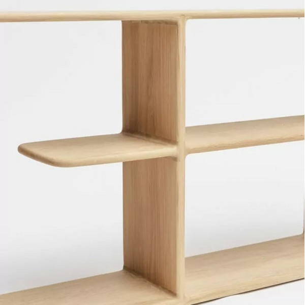 Bibliothèque Téhème Drugeot Manufacture chêne massif - 3 tailles 2 finitions