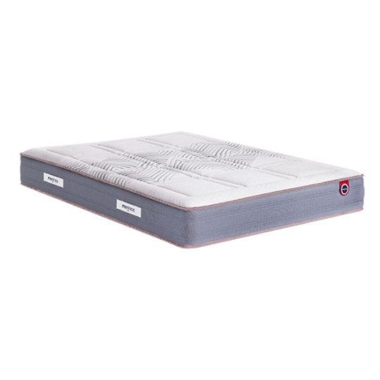 Matelas à ressorts ensachés, latex et mousse MERINOS Mathurin Ferme H28cm - 16 tailles