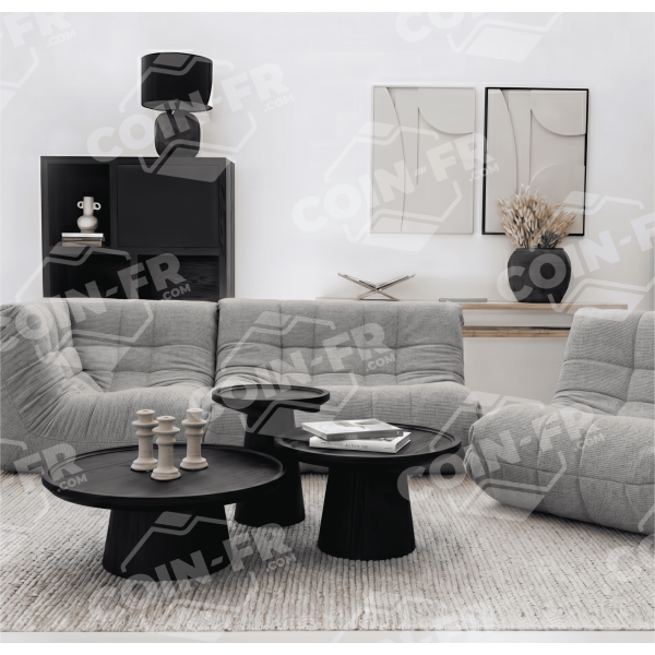 Canapé Lounge 2 places 1m40 RALPH M Tissu Cabourg - 21 coloris