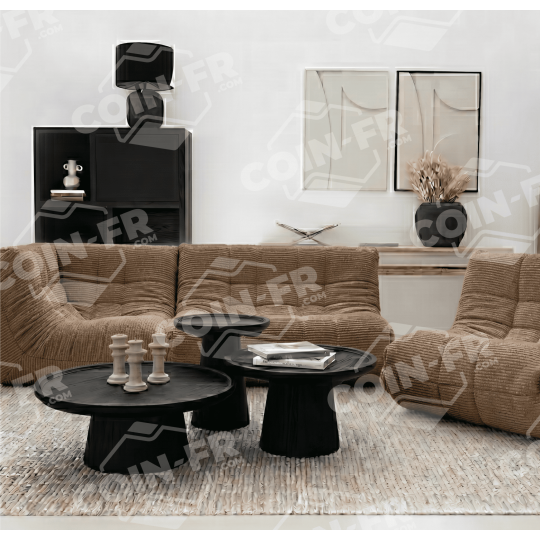 Canapé Lounge 2 places 1m40 RALPH M Tissu Cabourg - 21 coloris