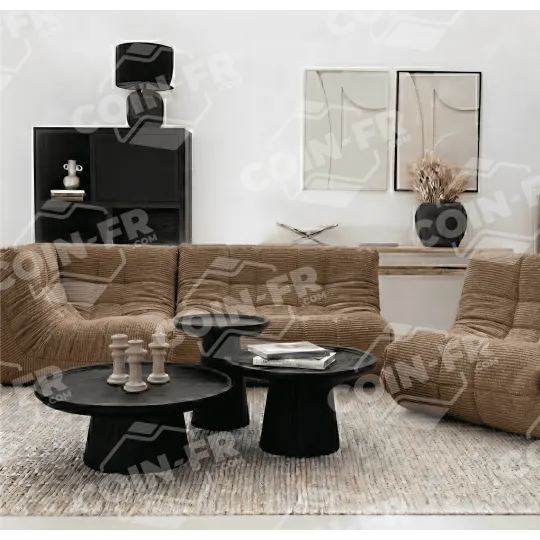 Canapé Lounge 2 places 1m40 RALPH M Tissu Cabourg - 21 coloris