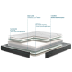 Matelas à mémoire de forme BULTEX Oxygène Elma accueil moelleux soutien progressif H.26cm - 15 tailles