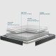 Matelas BULTEX Oxygène Sumatra accueil moelleux soutien très ferme H.24cm - 15 tailles