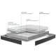 Matelas BULTEX Oxygène Breva accueil tonique soutien très ferme H.19cm - 15 tailles