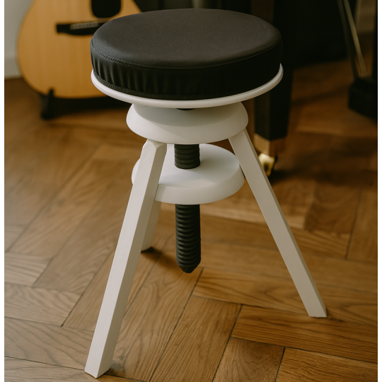 Tabouret en bois hauteur réglable MON TABOURET Piano Design - 7 coloris