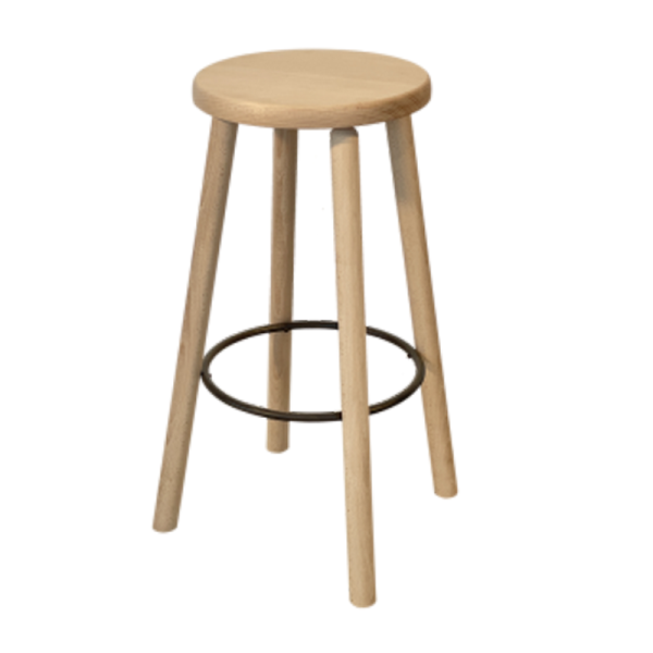 Tabouret en bois et métal MON TABOURET Bistrot Classique - 7 coloris 2 hauteurs