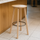 Tabouret en bois et métal MON TABOURET Bistrot Design - 7 coloris 2 hauteurs