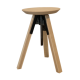 Tabouret en bois et métal hauteur réglable MON TABOURET Manufacture Design - 7 coloris 3 assises