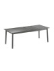 Ensemble LAFUMA MOBILIER table de repas extensible et 6 fauteuils de jardin Oron HPL 6-8 personnes GRIS CIMENT