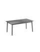 Ensemble LAFUMA MOBILIER table de repas extensible et 6 chaises de jardin Oron ALU 6-8 personnes GRIS TITANE