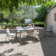 Table de repas extensible LAFUMA MOBILIER Oron HPL 6-8 personnes GRIS CIMENT