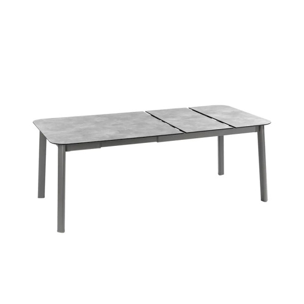Table de repas extensible LAFUMA MOBILIER Oron HPL 6-8 personnes GRIS CIMENT