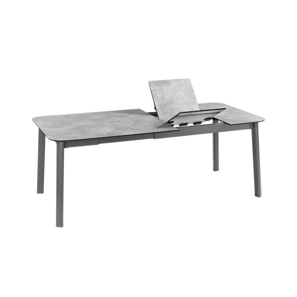 Table de repas extensible LAFUMA MOBILIER Oron HPL 6-8 personnes GRIS CIMENT