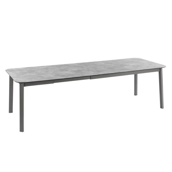 Table de repas extensible LAFUMA MOBILIER Oron HPL 8-10 personnes GRIS CIMENT