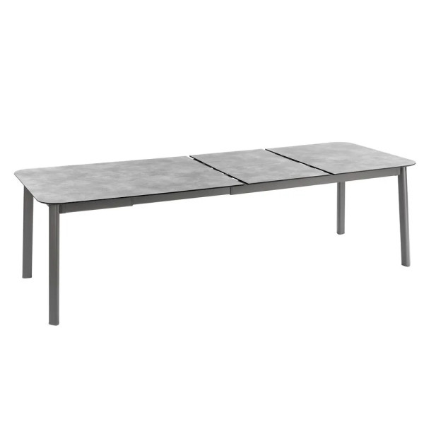 Table de repas extensible LAFUMA MOBILIER Oron HPL 8-10 personnes GRIS CIMENT