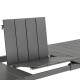Ensemble LAFUMA MOBILIER table de repas extensible et 8 fauteuils de jardin Oron ALU 8-10 personnes GRIS SILVER