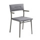 Ensemble LAFUMA MOBILIER table de repas extensible et 8 fauteuils de jardin Oron HPL 8-10 personnes GRIS SILVER