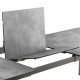 Ensemble LAFUMA MOBILIER table de repas extensible et 8 fauteuils de jardin Oron HPL 8-10 personnes GRIS SILVER