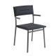 Ensemble LAFUMA MOBILIER table de repas extensible et 8 fauteuils de jardin Oron HPL 8-10 personnes GRIS CIMENT