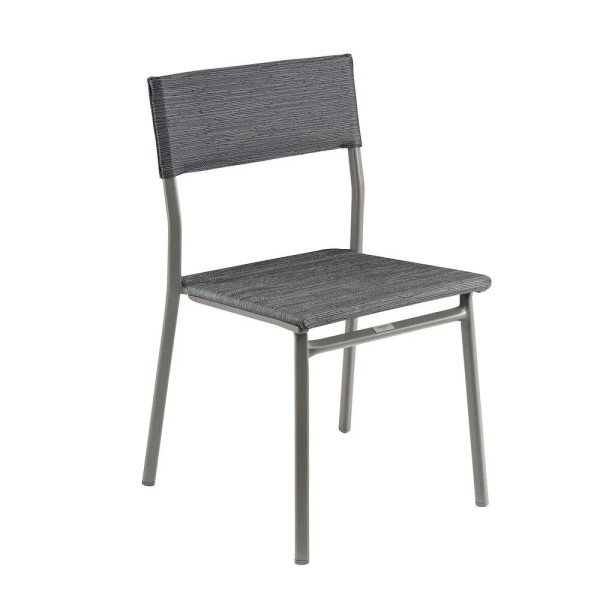 Ensemble LAFUMA MOBILIER table de repas extensible et 6 chaises de jardin Oron ALU 6-8 personnes GRIS TITANE