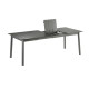 Ensemble LAFUMA MOBILIER table de repas extensible et 6 chaises de jardin Oron ALU 6-8 personnes GRIS TITANE