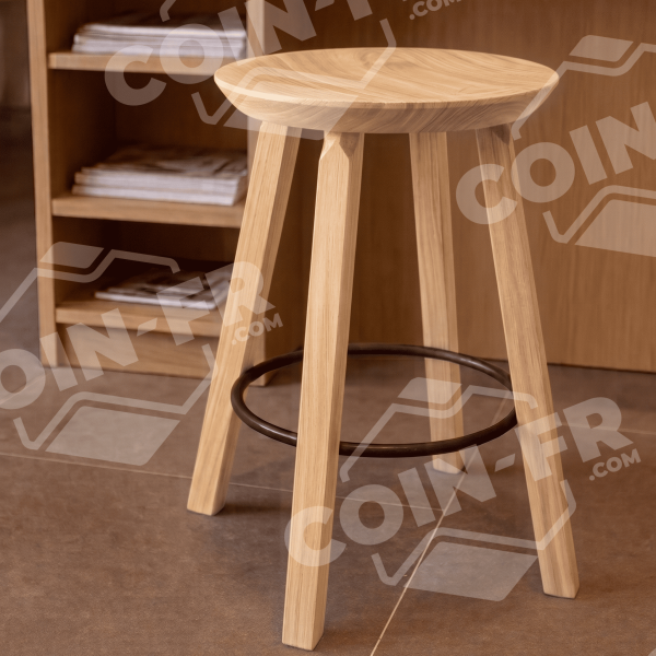 Tabouret en bois et métal MON TABOURET Artisan Design - 7 coloris