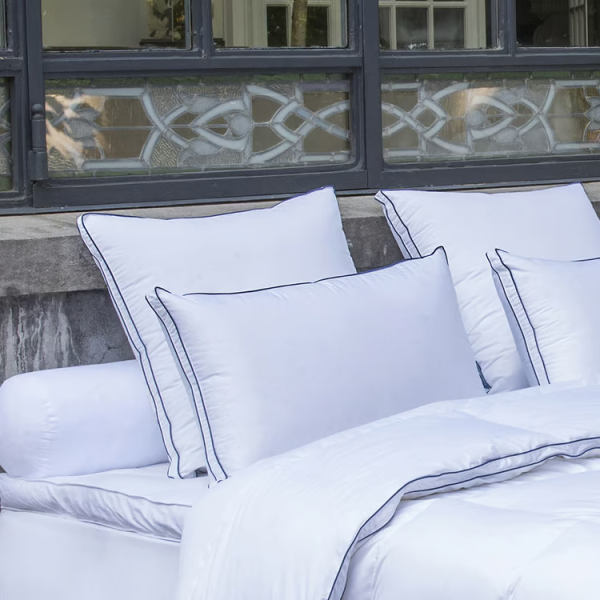Oreiller DROUAULT Trianon ferme plumettes et duvet de canard blanc - 2 tailles