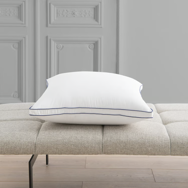 Oreiller DROUAULT Trianon ferme plumettes et duvet de canard blanc - 2 tailles