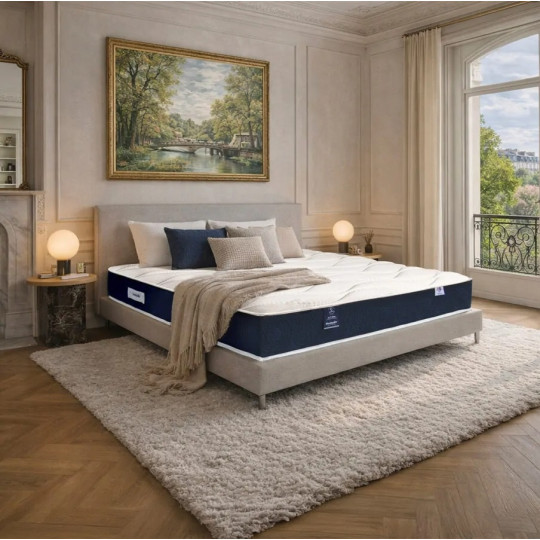 Matelas DUNLOPILLO ALTHENA soutien ferme - mousse Alvéol'r H22cm - 15 tailles