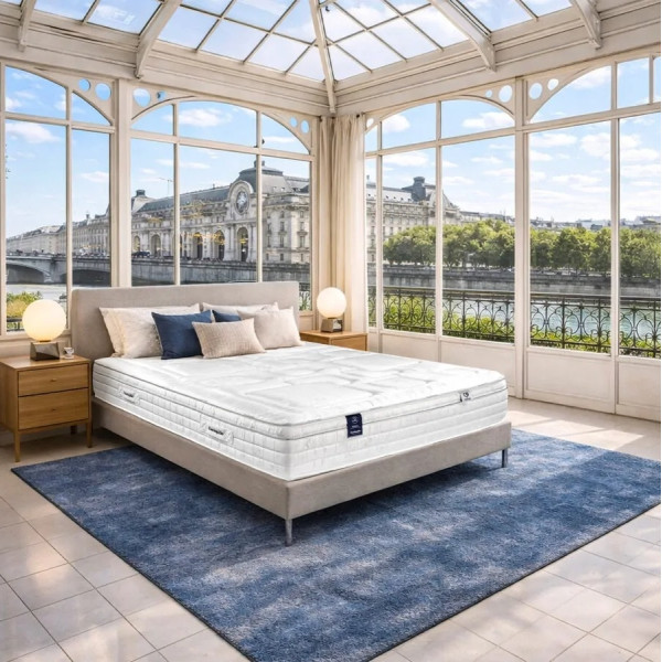 Matelas DUNLOPILLO ERIDAN soutien ferme - mousse Alvéol'r H28cm - 15 tailles