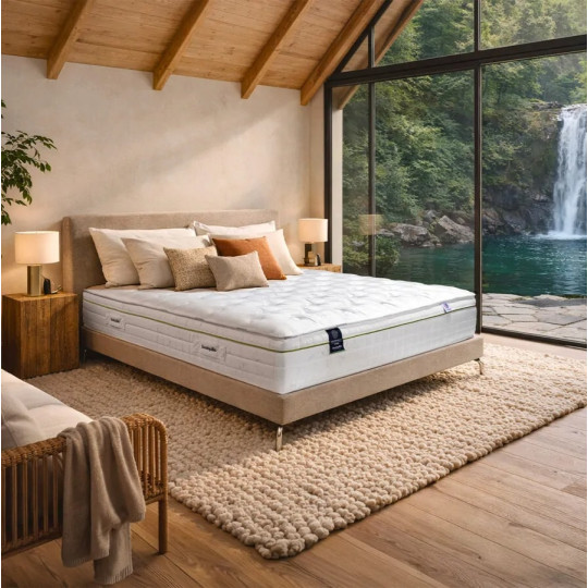 Matelas DUNLOPILLO SOUVERAIN IV soutien équilibré - latex H27cm - 14 tailles