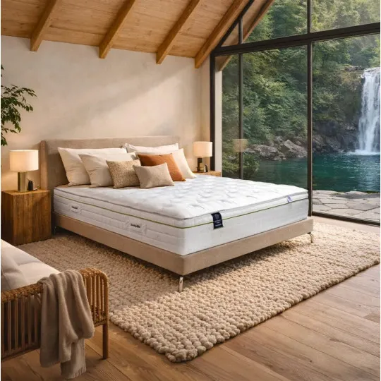 Matelas DUNLOPILLO SOUVERAIN IV soutien équilibré - latex H27cm - 14 tailles