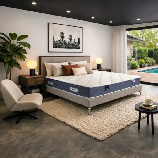 Matelas DUNLOPILLO NAOS soutien ferme - ressorts ensachés H21cm - 12 tailles